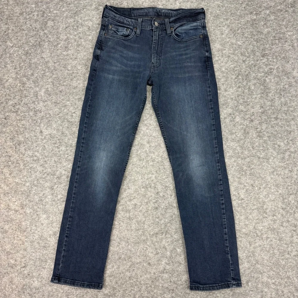 Levi Strauss Co 505 Mens Dark Wash Regular Fit Straight Leg Jeans W30‎ L32